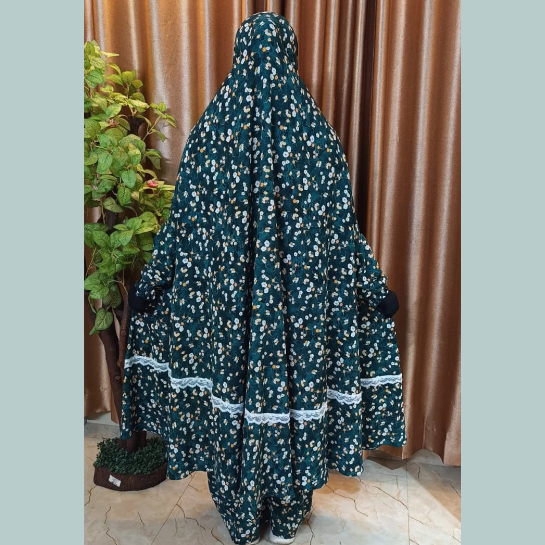 Cherry Georgette Fabric Khimar Set CG101